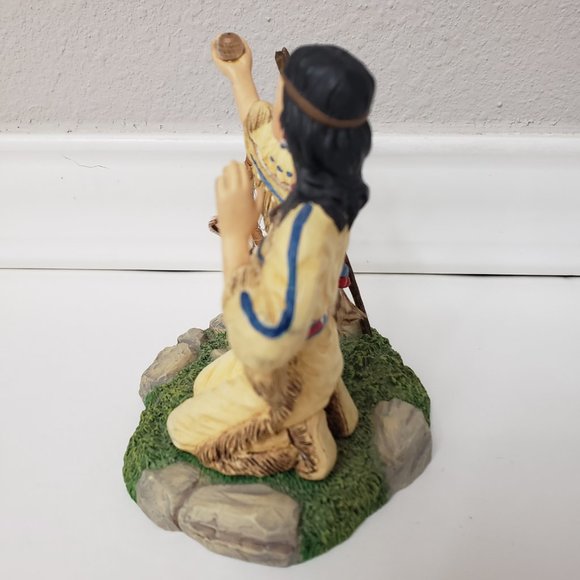 Hamilton Collection Maiden's Dream Native American Figurine Mystical Dreams 1999 - Picture 5 of 10